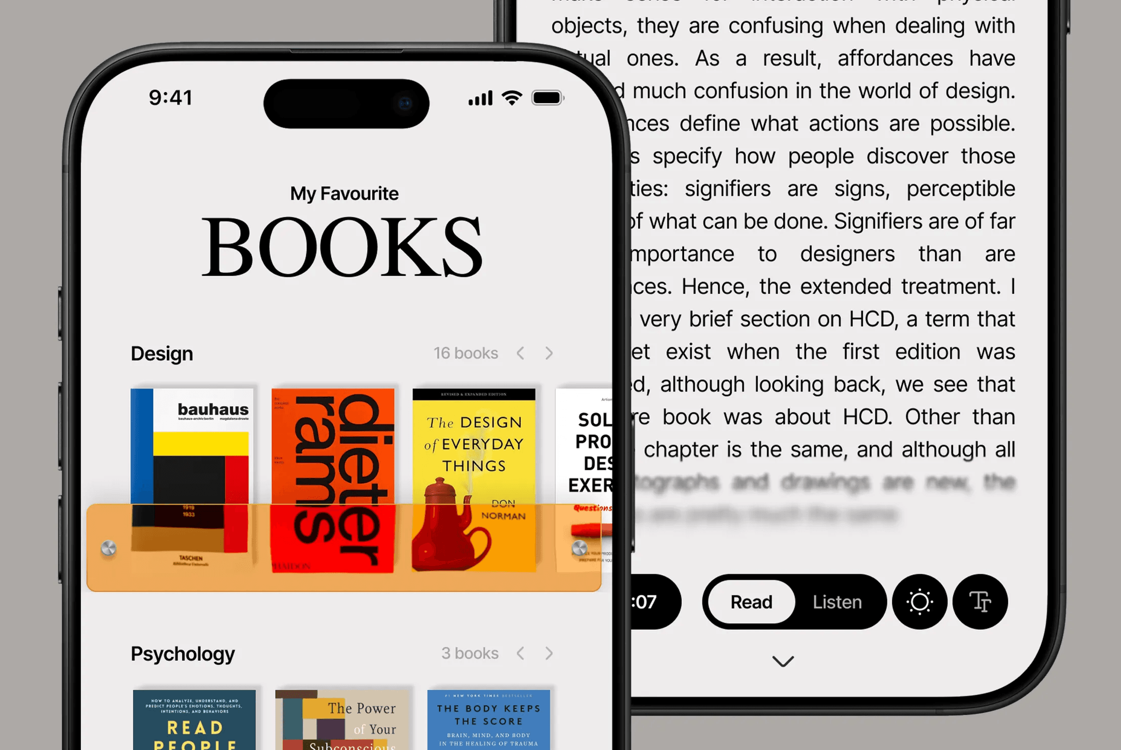 Nina Skrbic's Book Shelf UI Design