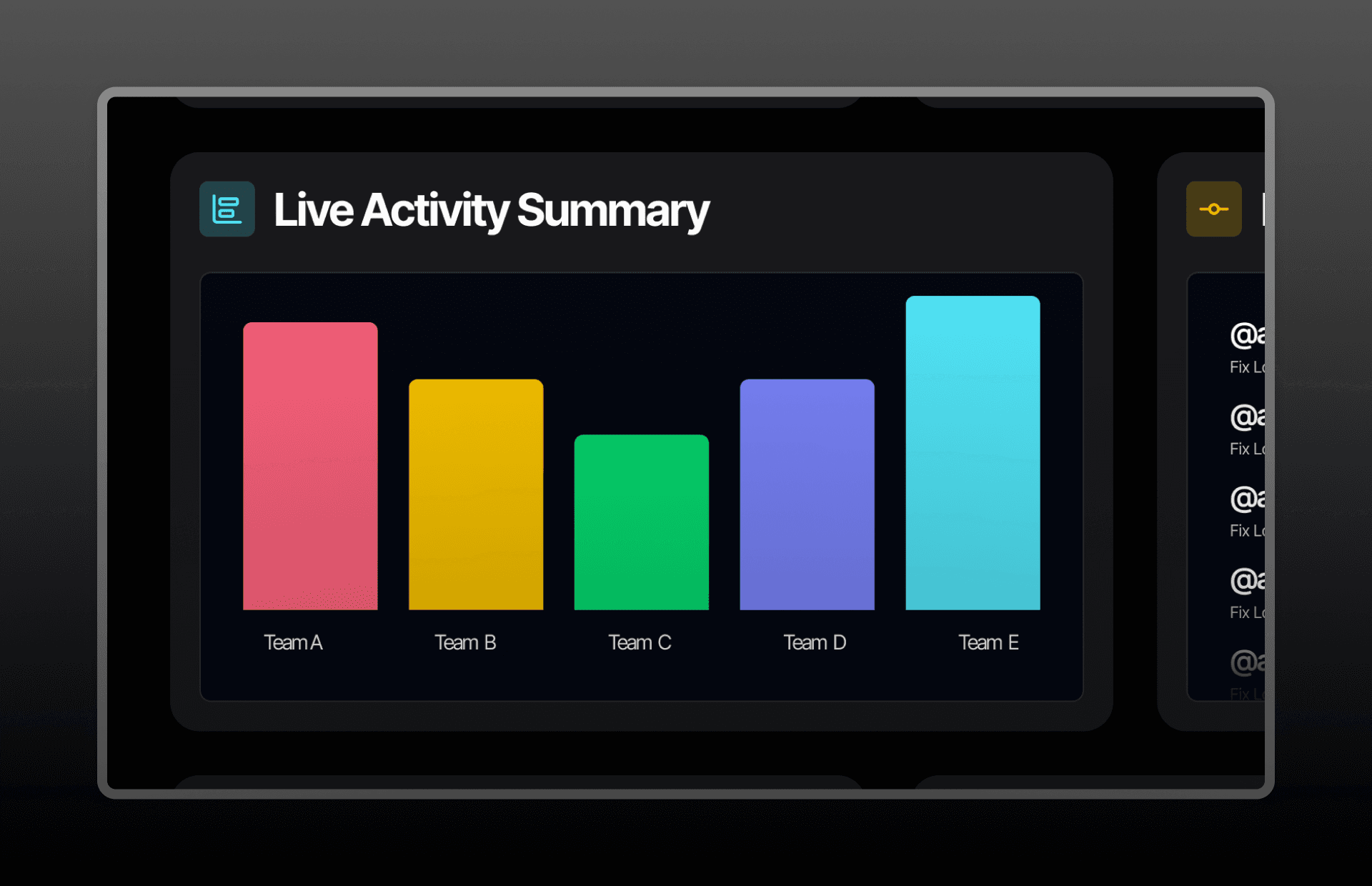 Live Activity Summary Component