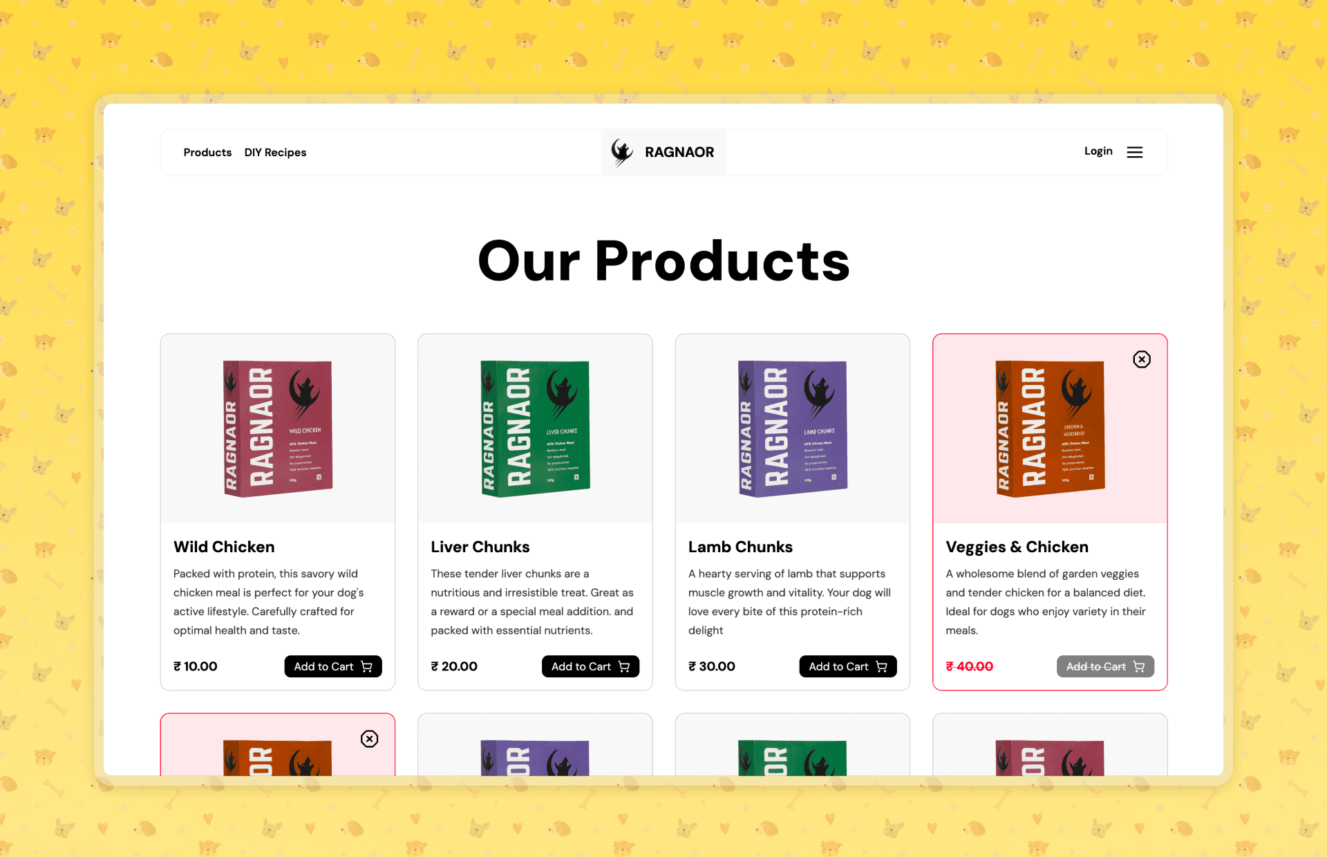 Products Page