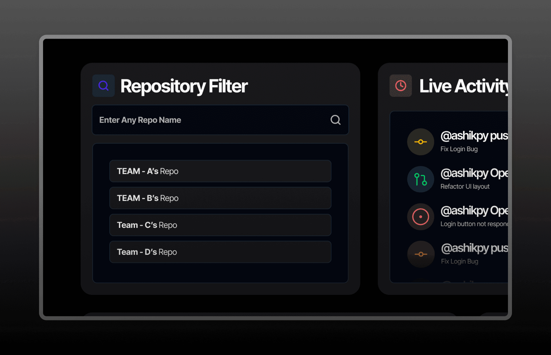 Repository Filter Component